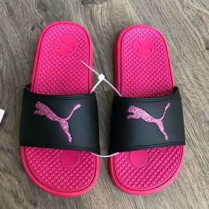 iridescent puma slides
